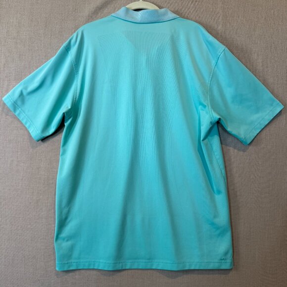 Masters Tech Aqua Blue Golf Polo Shirt Men’s Large Augusta National Logo - Picture 7 of 9